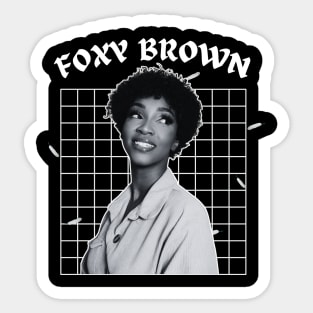 Foxy brown --- 90s aesthetic Sticker